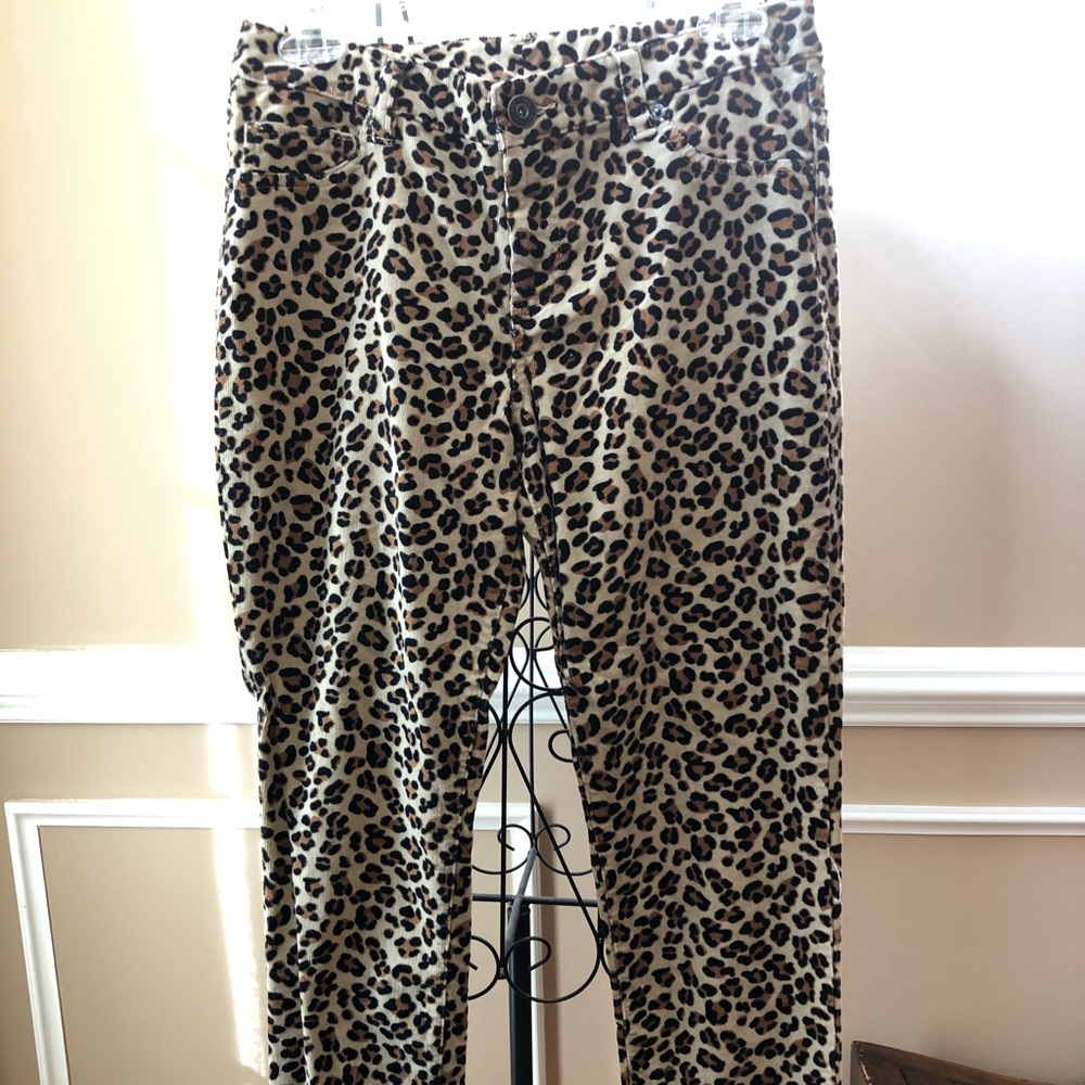 Cherokee cheetah print cords - girls size 16
